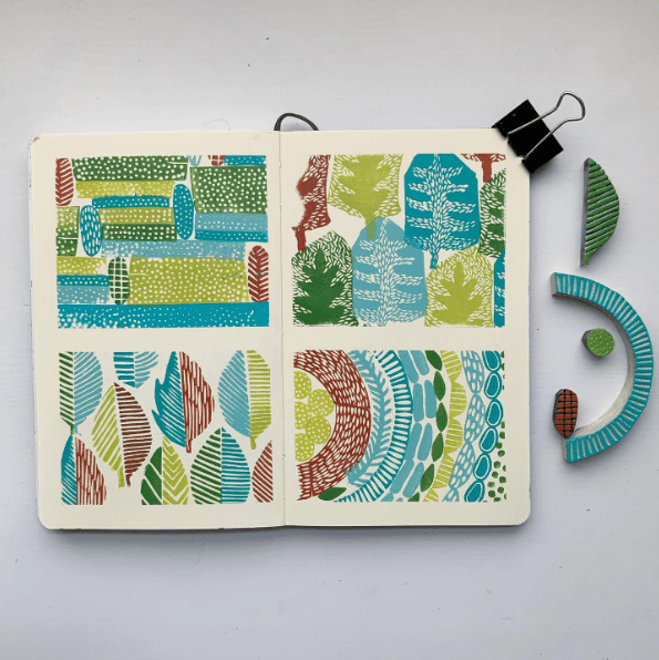 Sketchbook by artist Jeanne Mcgee