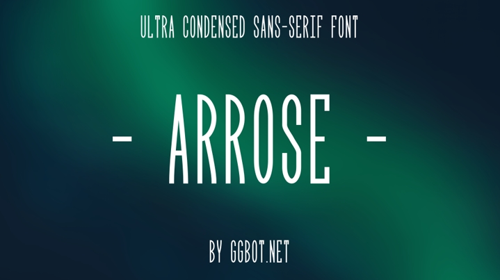 Arrose font
