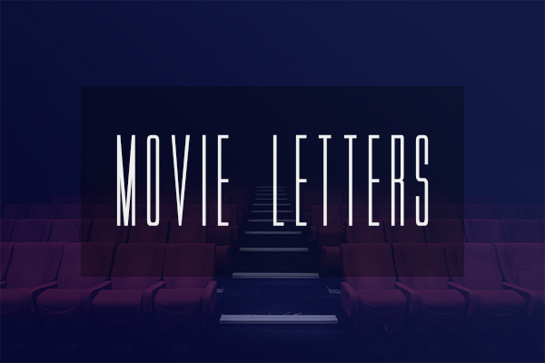 Movie letters font