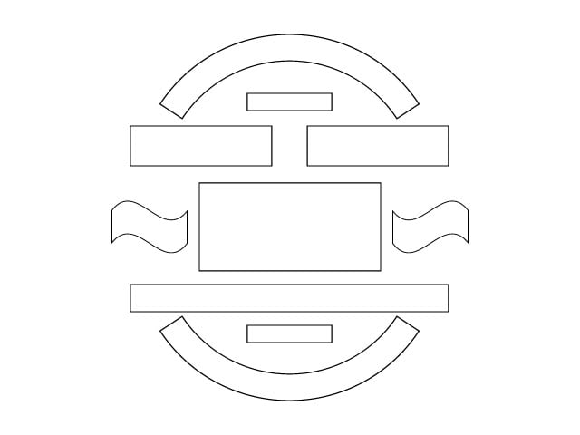 Exemplo de grid simétrico para composição para lettering