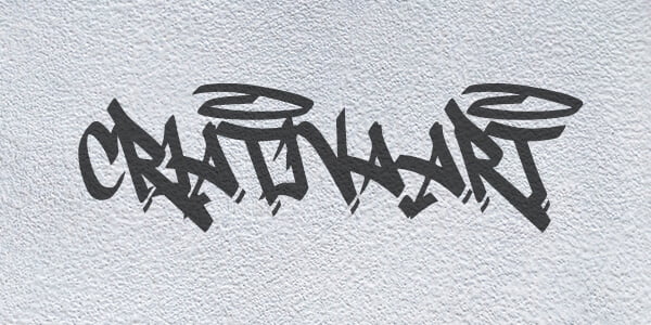 Fonte estilo grafite a another tag