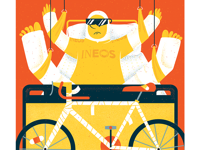 Ilustracao vetorial Cyclist Mag