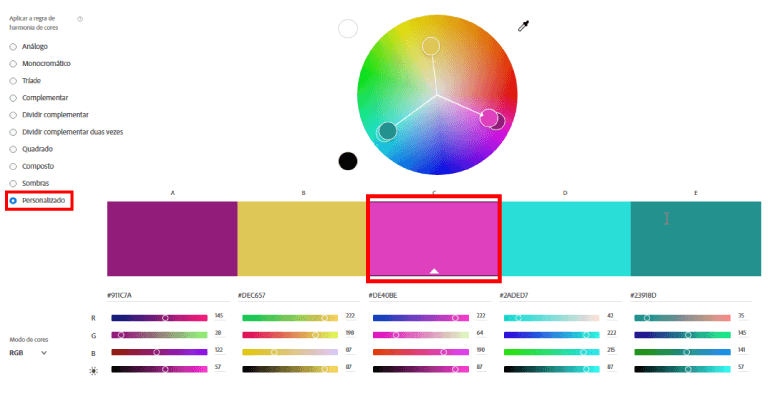 Como criar paletas de cores usando o Adobe Color?
